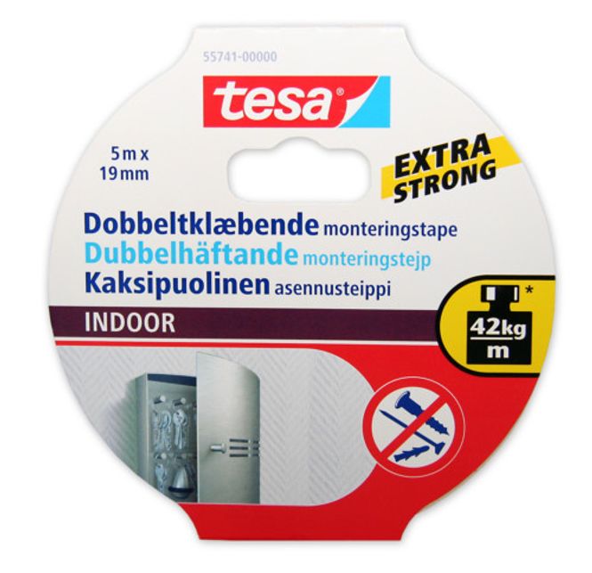 Hovedbilde Tesa 55741 Monteringstape 19 mm