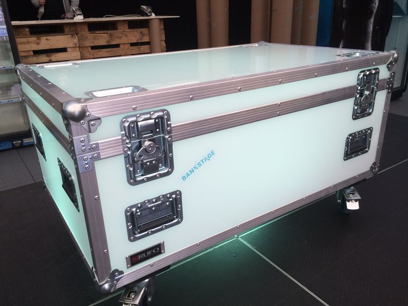 Flightcase i plexiglass
