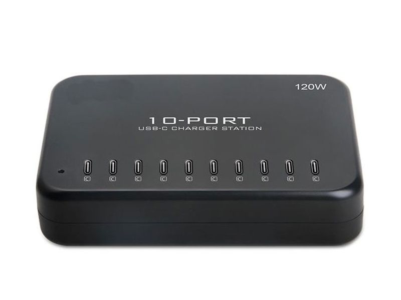 10 Port USB-C Lader 200w