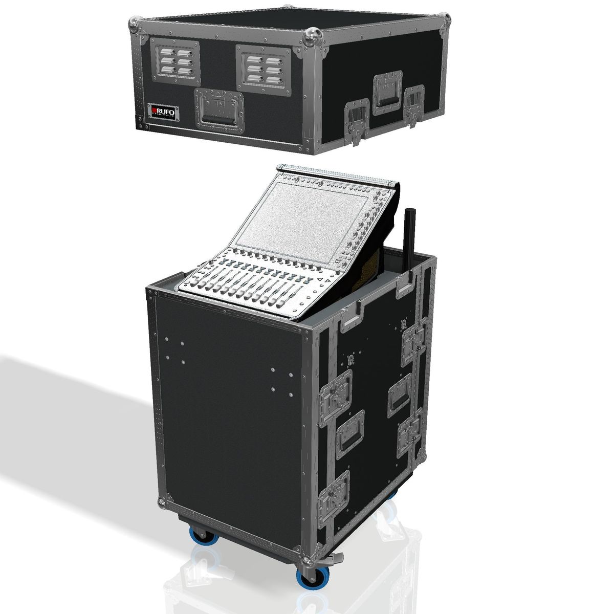 PTS 120-skap for DiGiCo 112 Quantum og AluPro